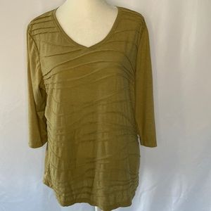 ❤️3/$30 Christopher & Banks 3/4 Sleeve Petite Top